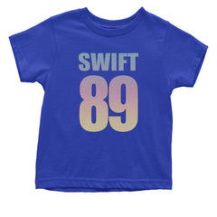 Lover Era Swift 89 Birth Year Music Fan TTPD Infant One-Piece Romper Bodysuit and Toddler T-shirt Royal Blue
