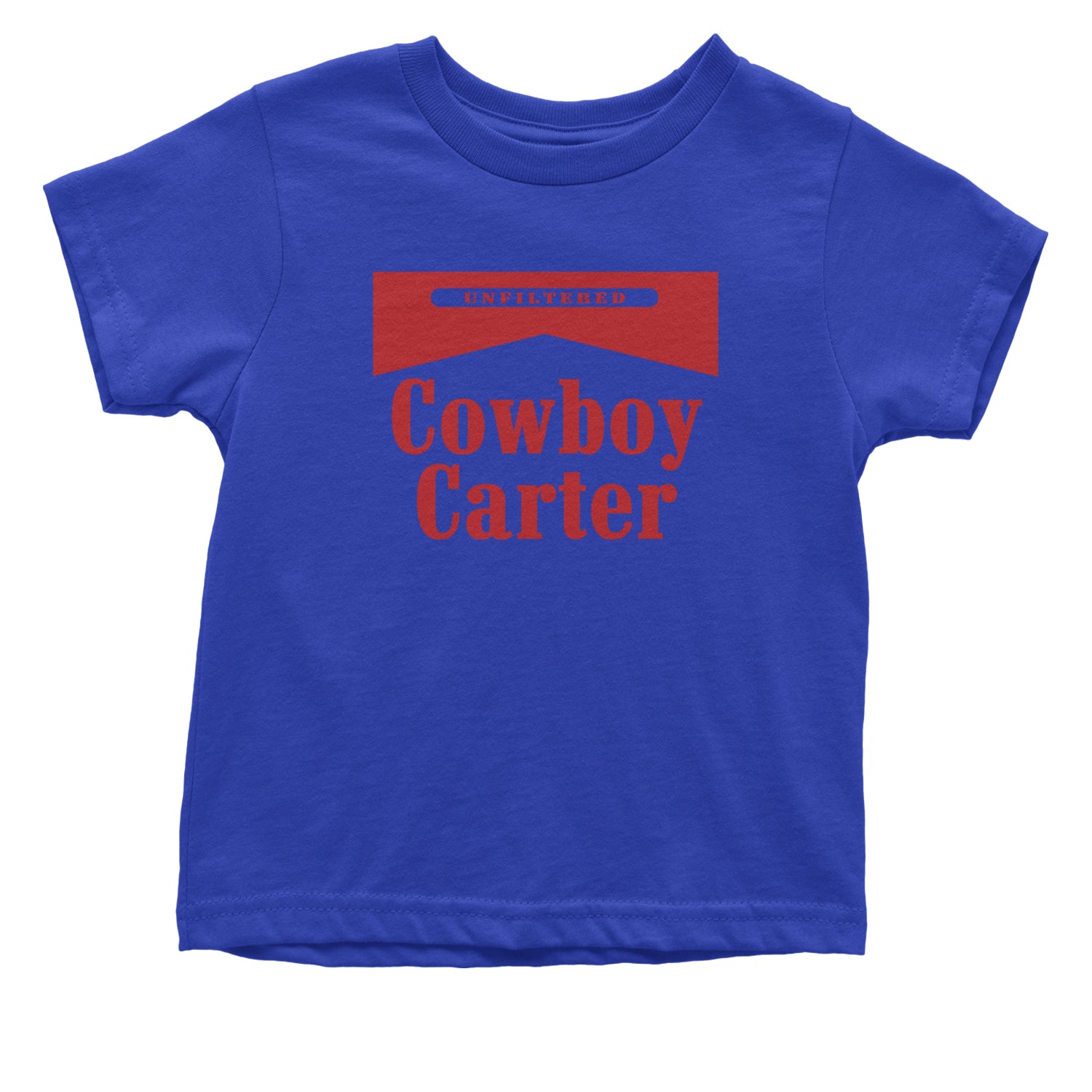 Cowboy Karter Country Act Two Infant One-Piece Romper Bodysuit and Toddler T-shirt Royal Blue