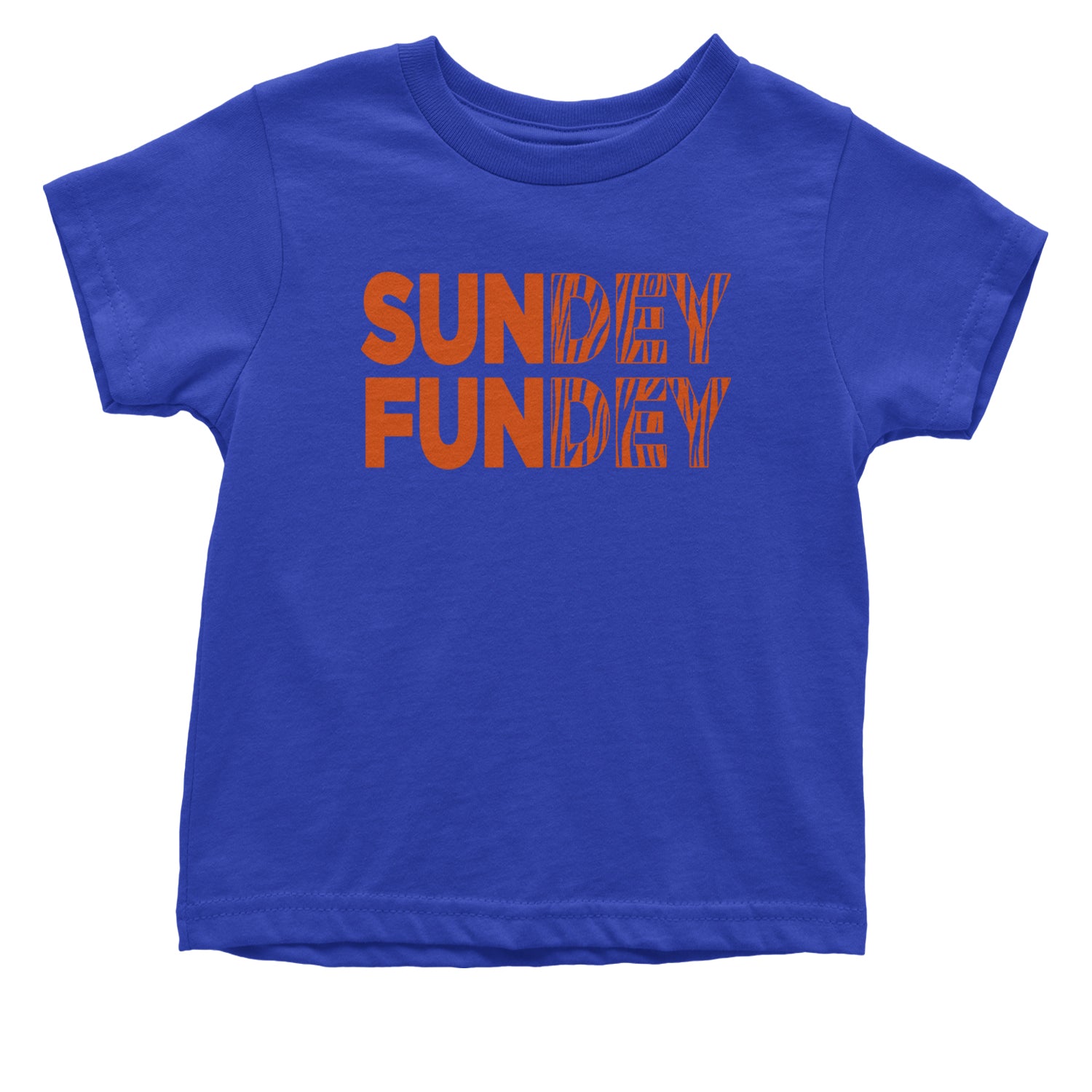 SunDEY FunDEY Sunday FundayInfant One-Piece Romper Bodysuit and Toddler T-shirt Royal Blue