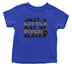 Just A Little Ray of Pitch Black graphic on Onesie and Toddler T-Shirt alternate view 14