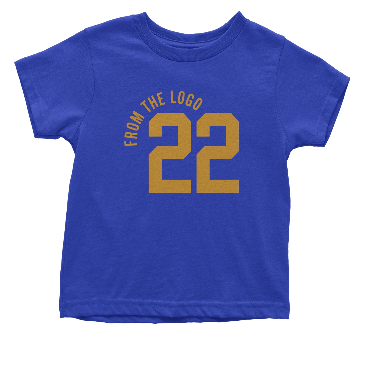 From The Logo #22 Basketball Infant One-Piece Romper Bodysuit and Toddler T-shirt Royal Blue