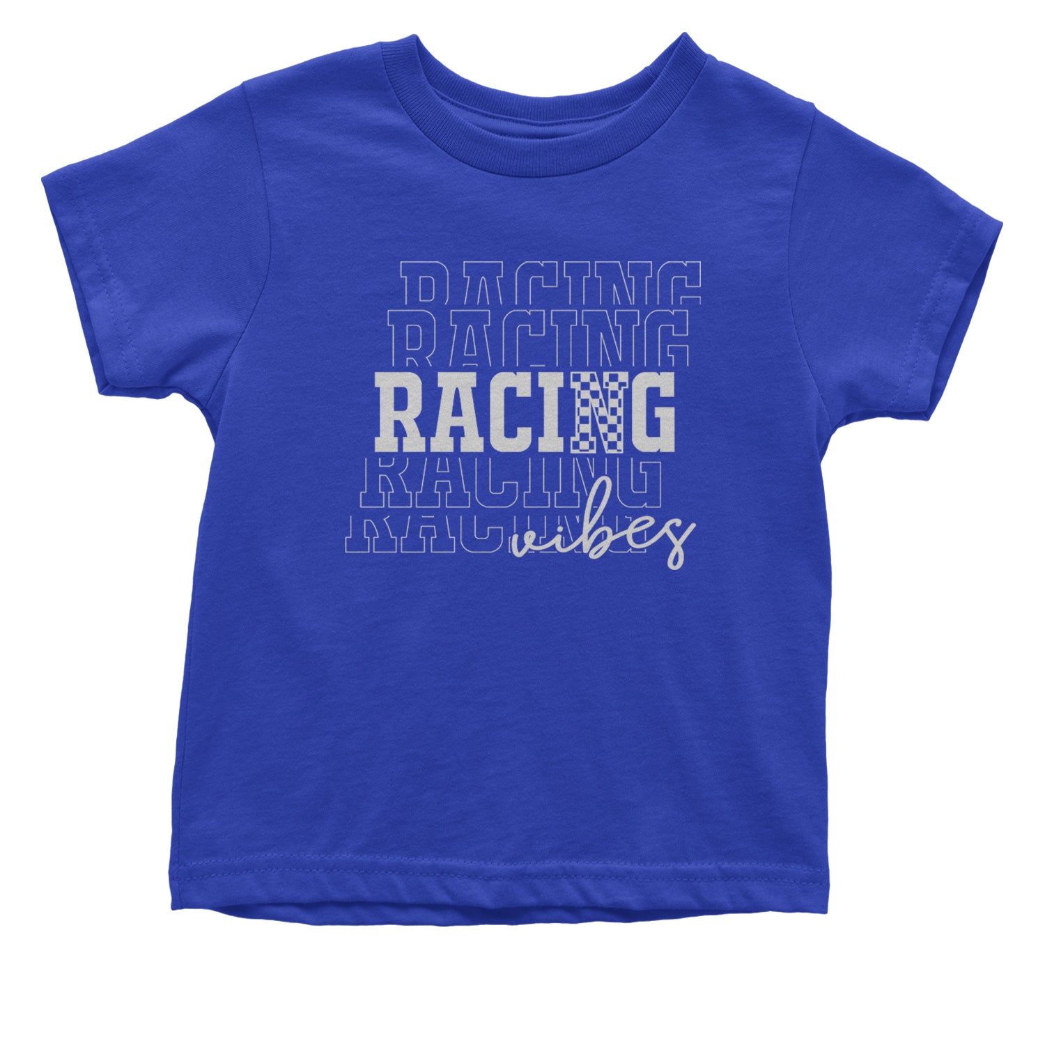 Racing Vibes Infant One-Piece Romper Bodysuit and Toddler T-shirt Royal Blue