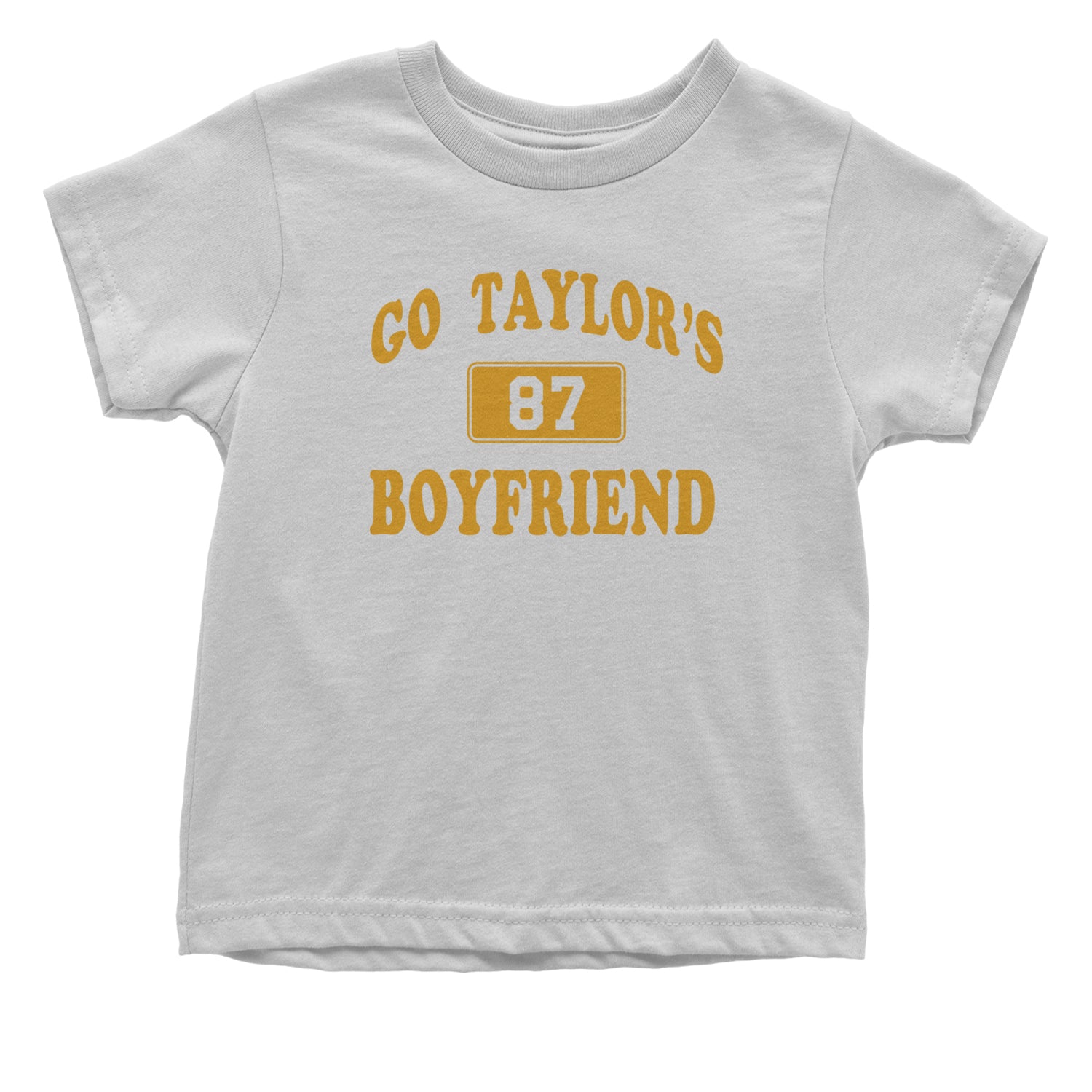 Go Taylor's Boyfriend Kansas City Infant One-Piece Romper Bodysuit and Toddler T-shirt White