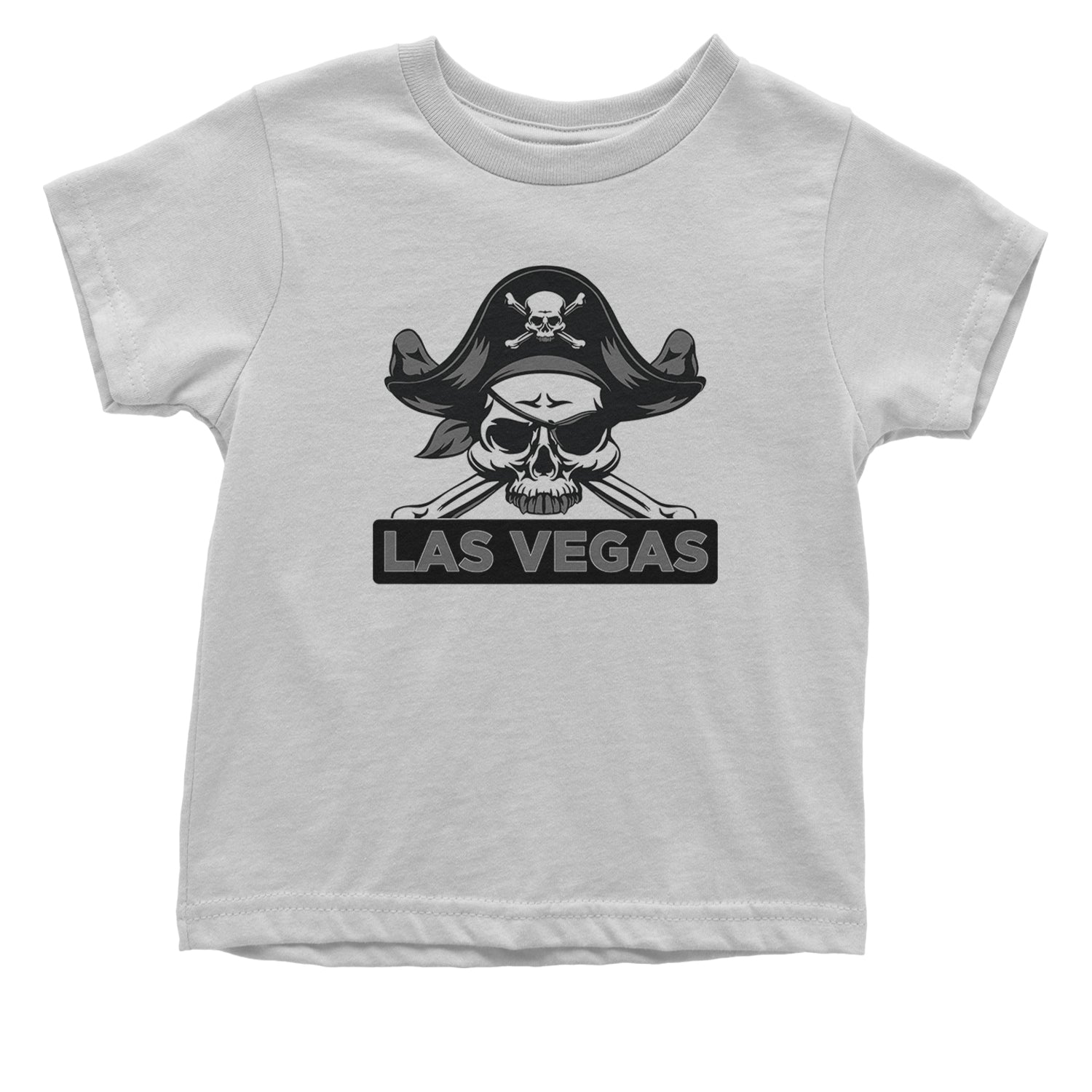 Raider Skull Straight Outta Las Vegas Infant One-Piece Romper Bodysuit and Toddler T-shirt White