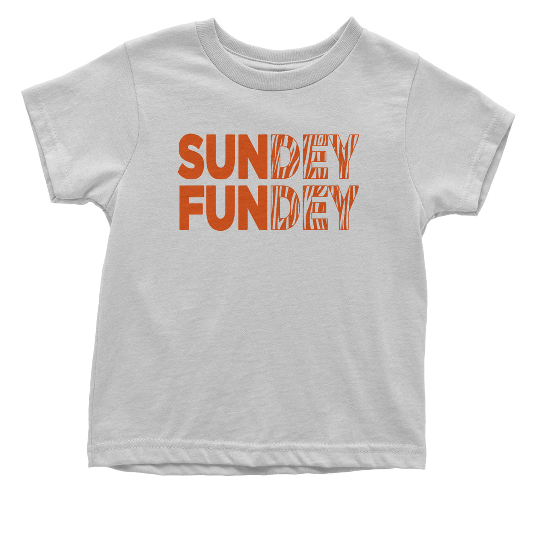 SunDEY FunDEY Sunday FundayInfant One-Piece Romper Bodysuit and Toddler T-shirt White