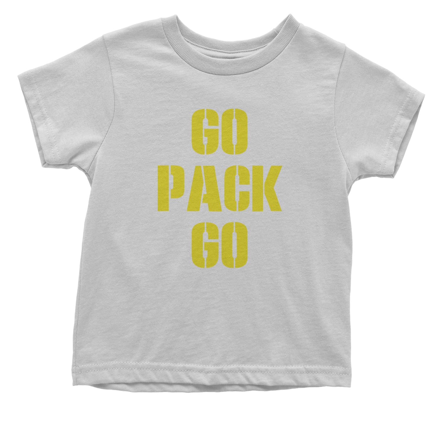 Go Pack Go Green Bay Infant One-Piece Romper Bodysuit and Toddler T-shirt White