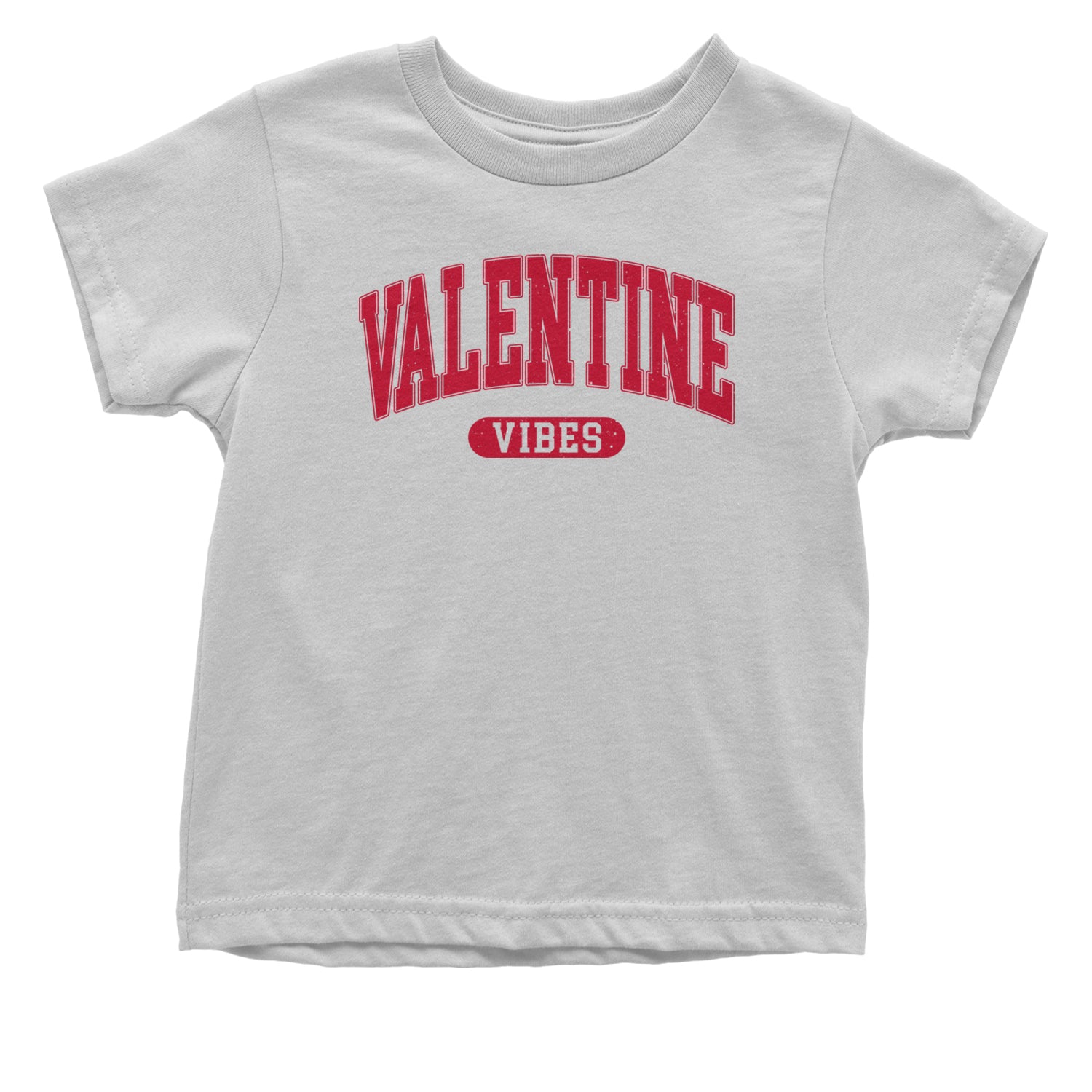 Valentines Vibes Infant One-Piece Romper Bodysuit and Toddler T-shirt White