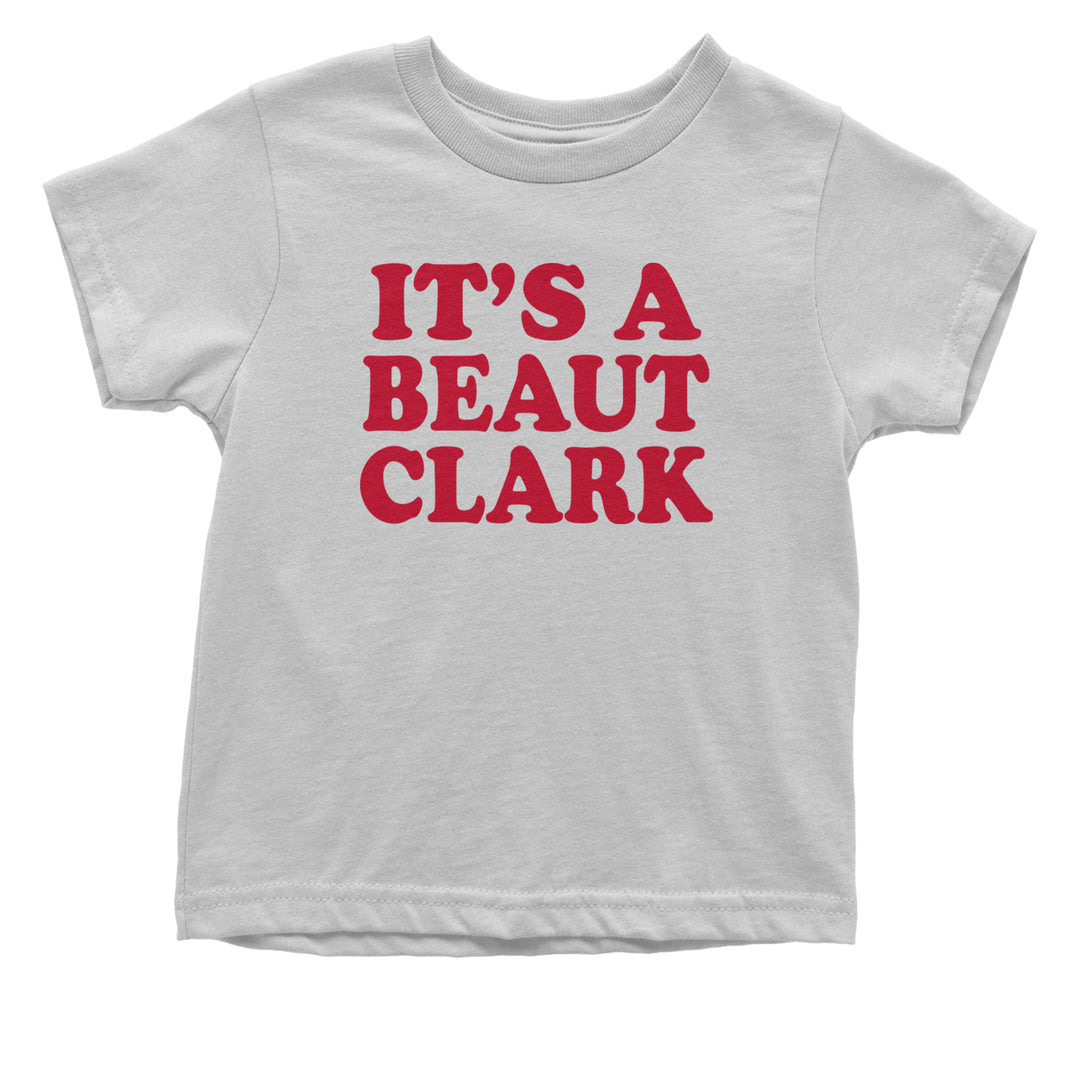 It's a Beaut Clark Festive Christmas Infant One-Piece Romper Bodysuit and Toddler T-shirt White