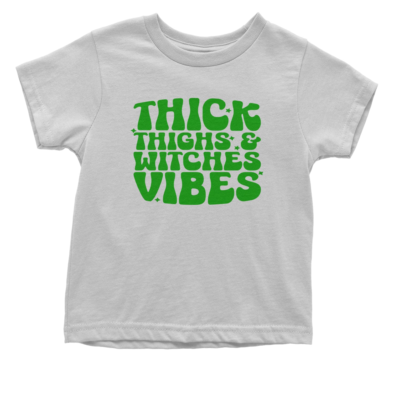 Thick Thighs And Witches Vibes Infant One-Piece Romper Bodysuit and Toddler T-shirt White