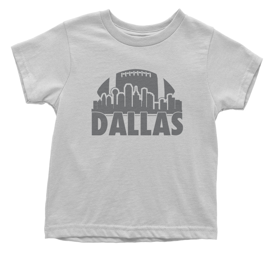 Dallas Texas Skyline Infant One-Piece Romper Bodysuit and Toddler T-shirt White