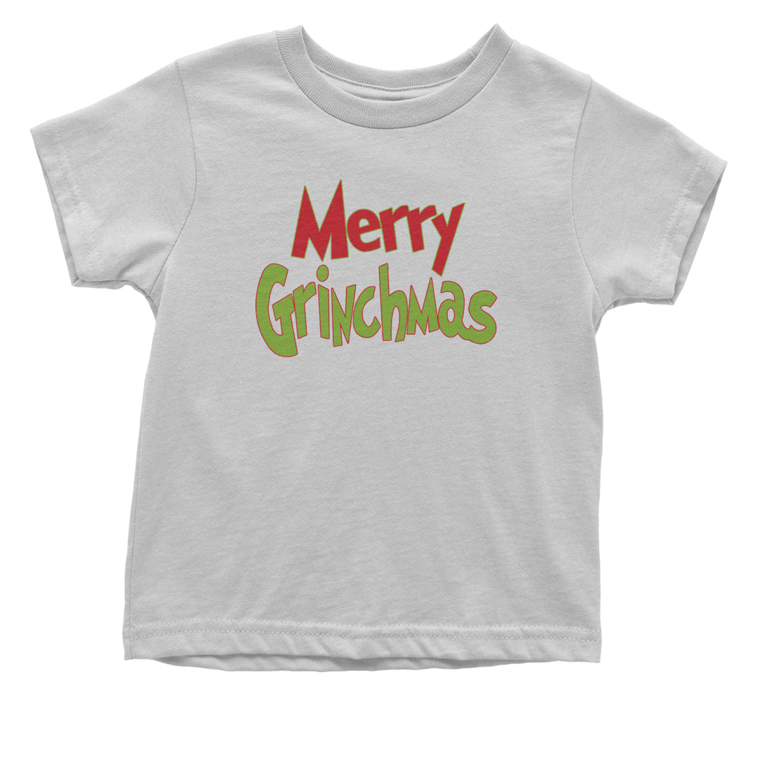 Merry Grinchmas Jolly Merry Christmas Infant One-Piece Romper Bodysuit and Toddler T-shirt White