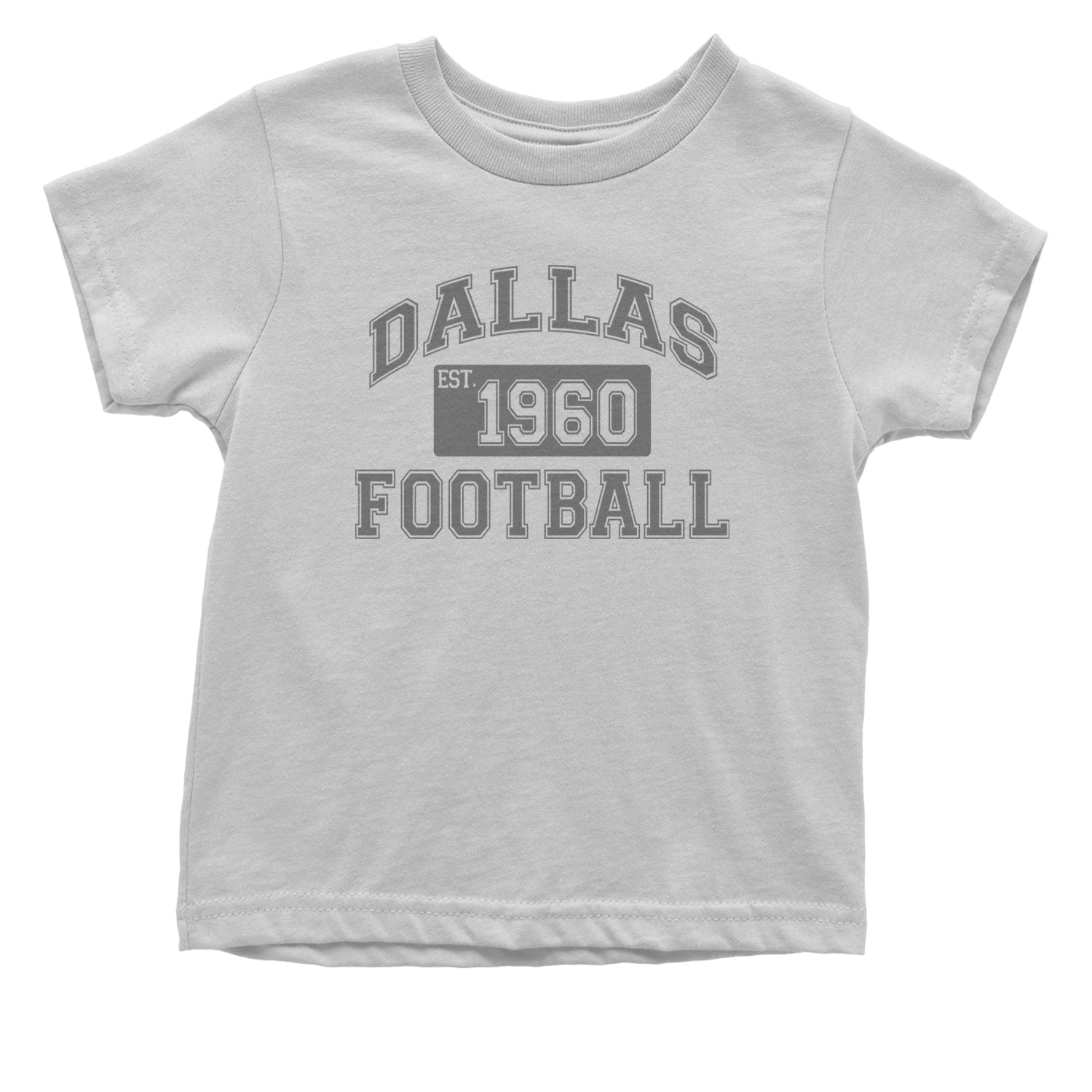 Dallas Football Established 1960 Infant One-Piece Romper Bodysuit and Toddler T-shirt White