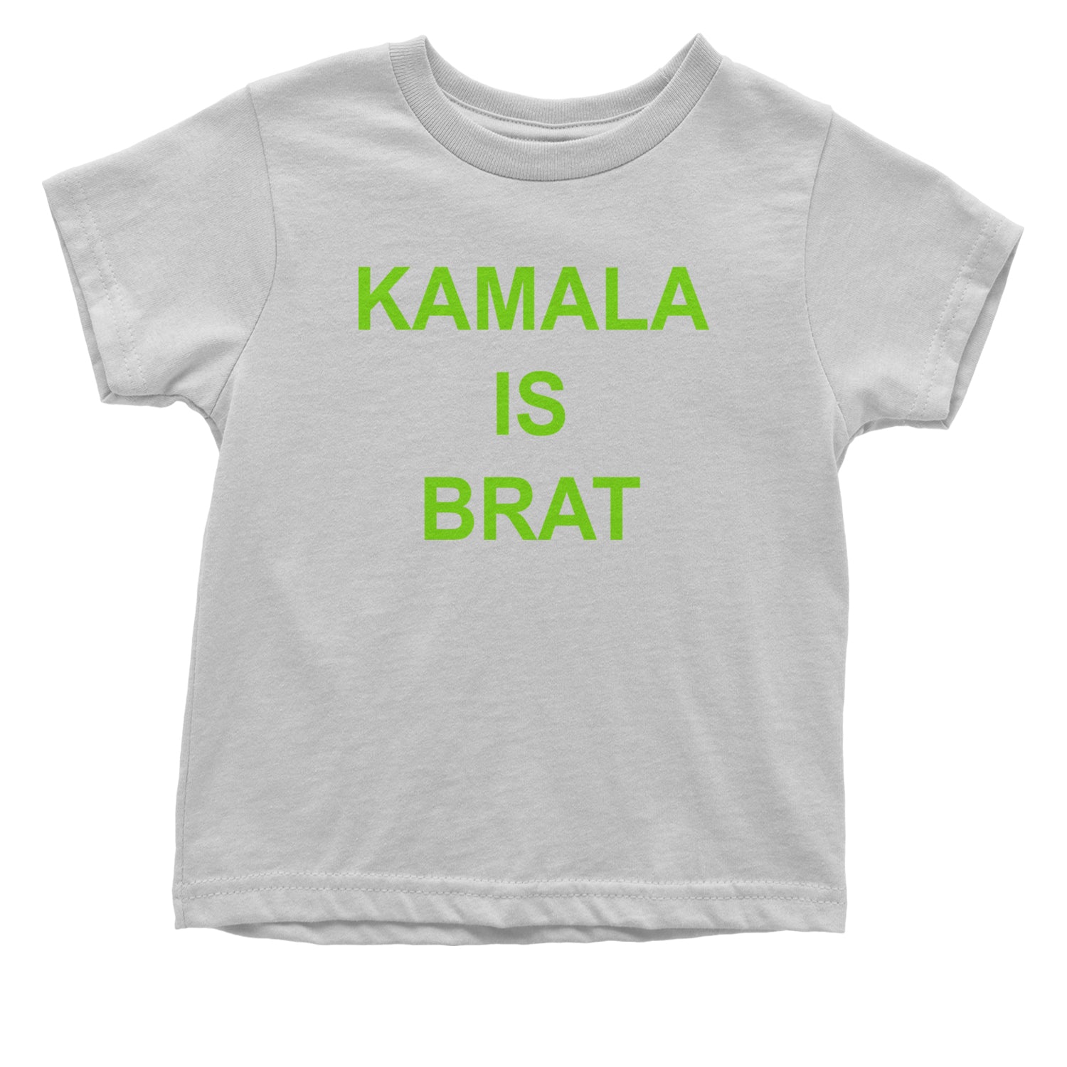 Kamala Is Brat - President Harris 2024 Infant One-Piece Romper Bodysuit and Toddler T-shirt White