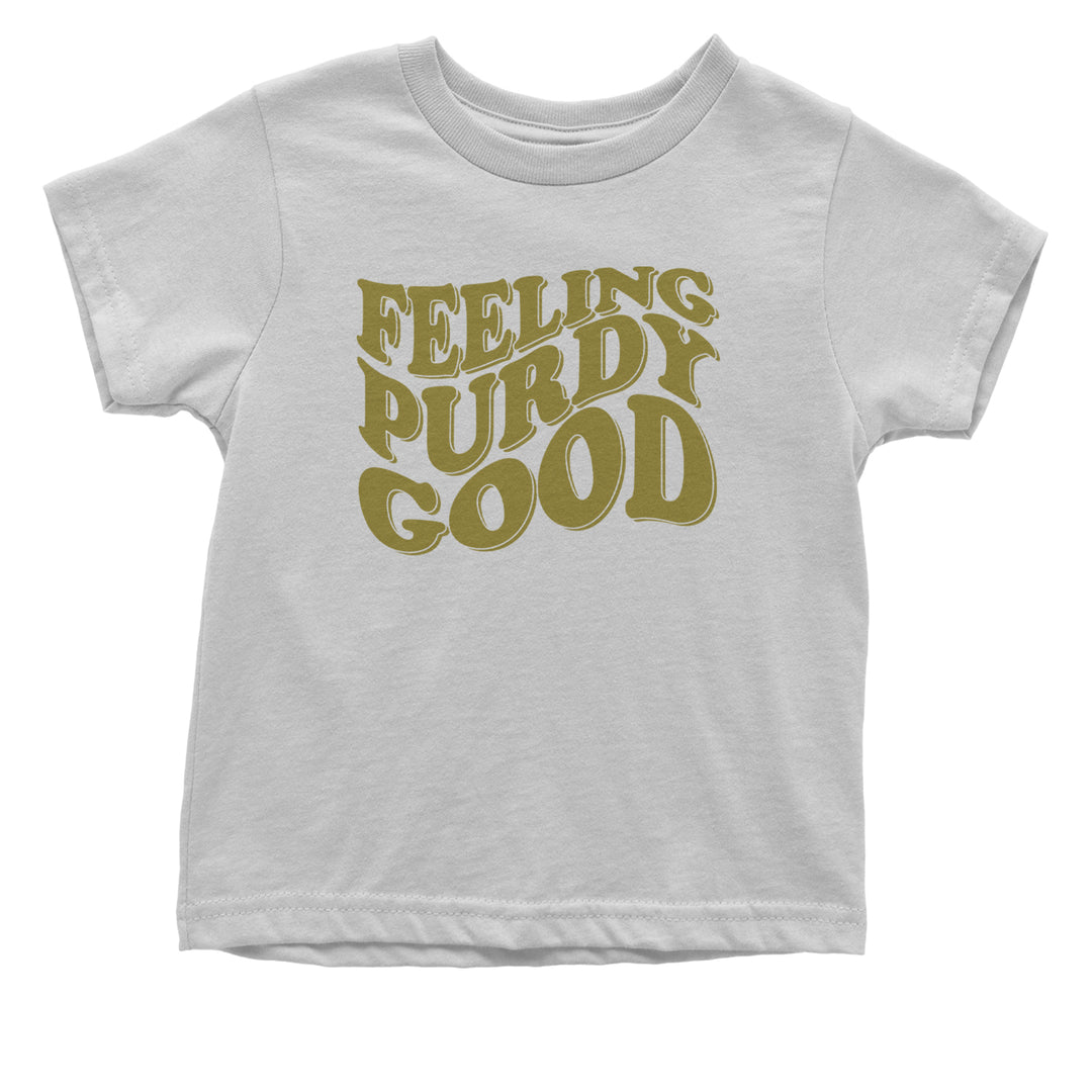 Feeling Purdy Good San Francisco Infant One-Piece Romper Bodysuit and Toddler T-shirt White