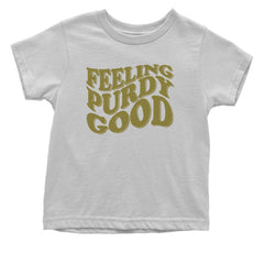 Feeling Purdy Good San Francisco Infant One-Piece Romper Bodysuit and Toddler T-shirt White