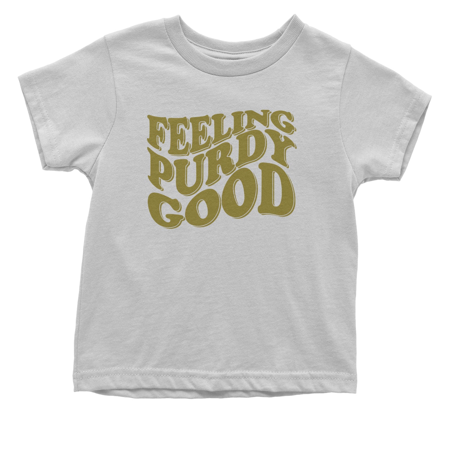 Feeling Purdy Good San Francisco Infant One-Piece Romper Bodysuit and Toddler T-shirt White