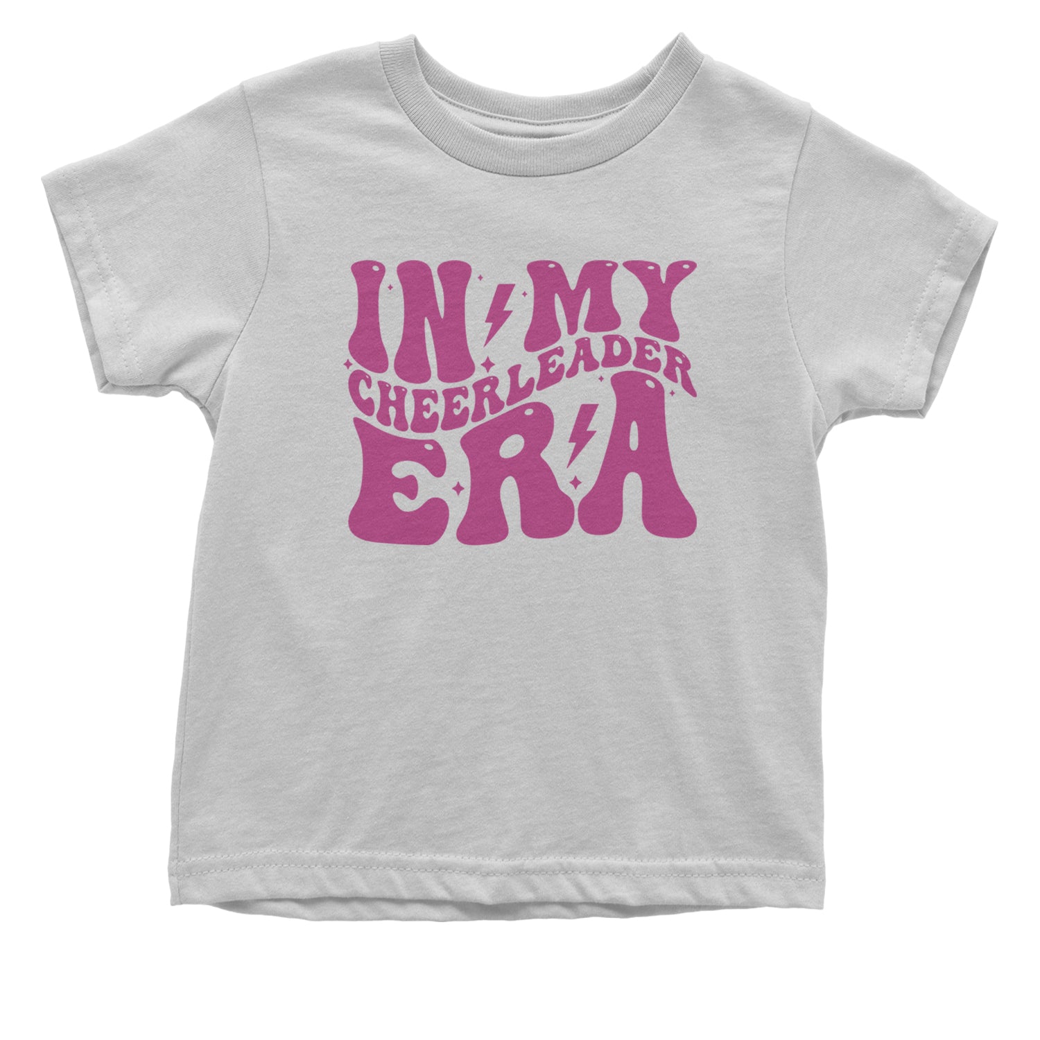 In My Cheerleader Era Infant One-Piece Romper Bodysuit and Toddler T-shirt White