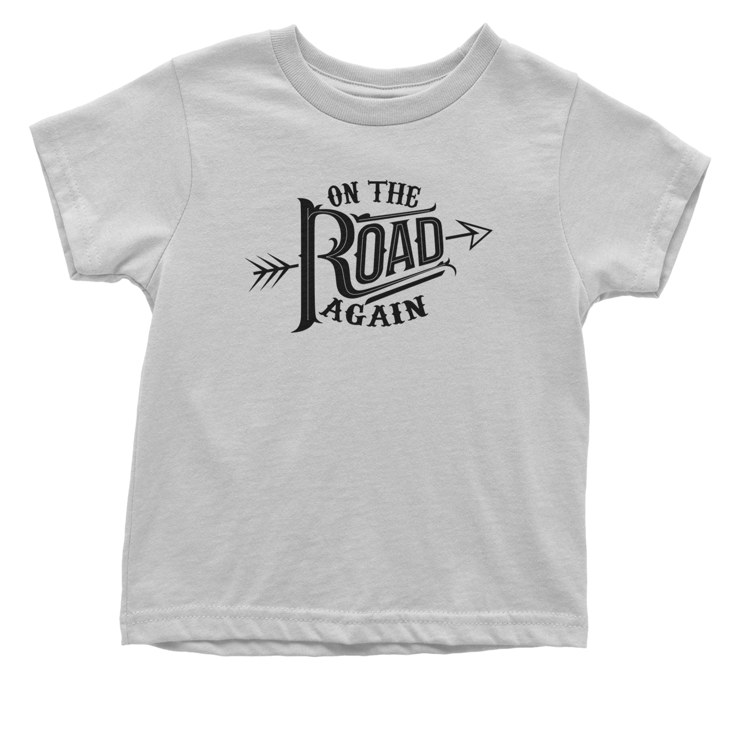 On The Road Again Hippy Country Music Infant One-Piece Romper Bodysuit and Toddler T-shirt White