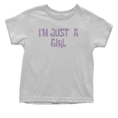 I'm Just A Girl Guts Music Infant One-Piece Romper Bodysuit and Toddler T-shirt White