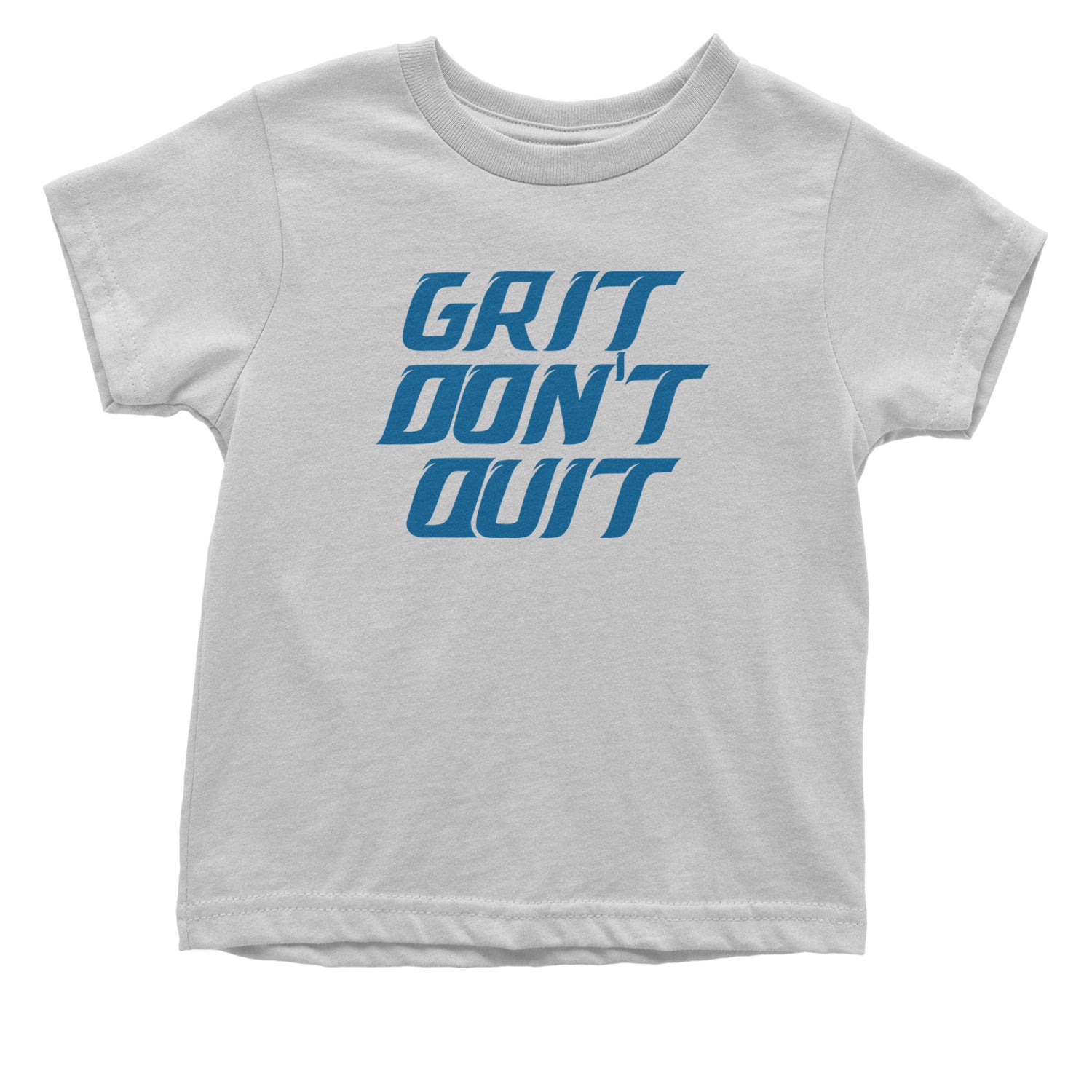 Grit Don't Quit Detroit Grit Infant One-Piece Romper Bodysuit and Toddler T-shirt White