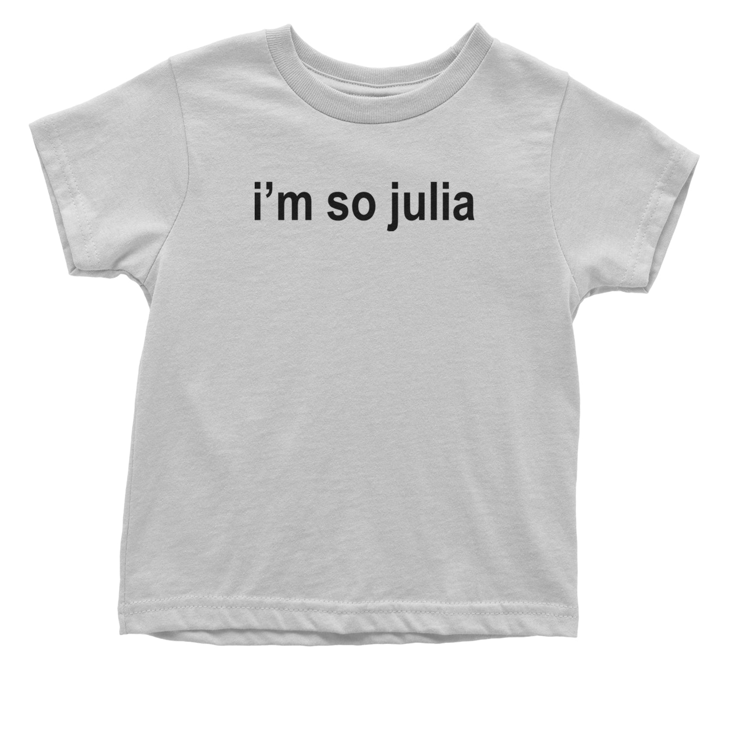 I'm So Julia Brat Green Infant One-Piece Romper Bodysuit and Toddler T-shirt White