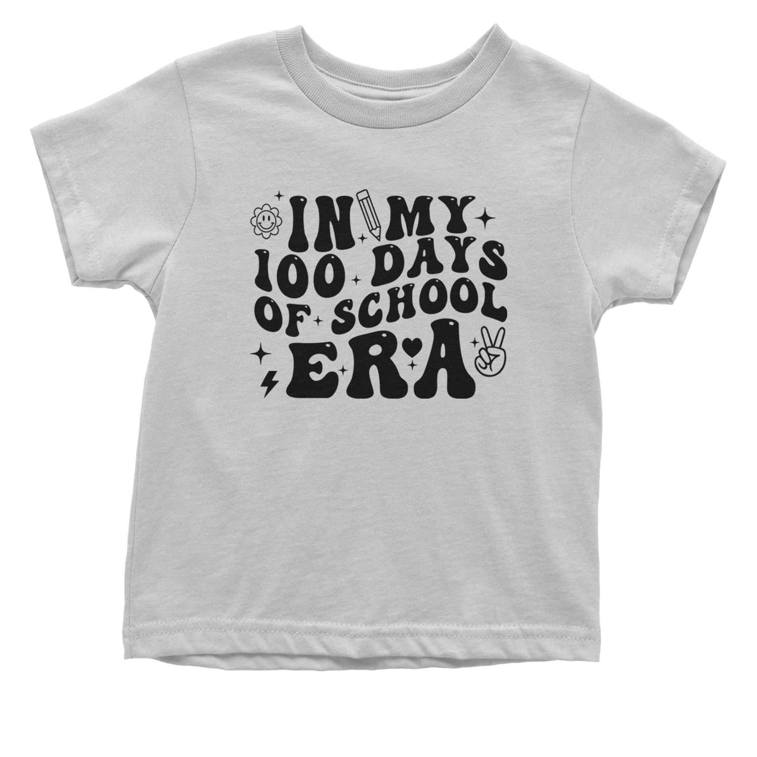 In My 100 Days Of School Era Infant One-Piece Romper Bodysuit and Toddler T-shirt White