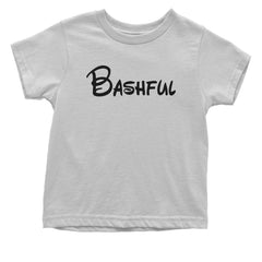 Bashful - 7 Dwarfs Costume Infant One-Piece Romper Bodysuit and Toddler T-shirt White