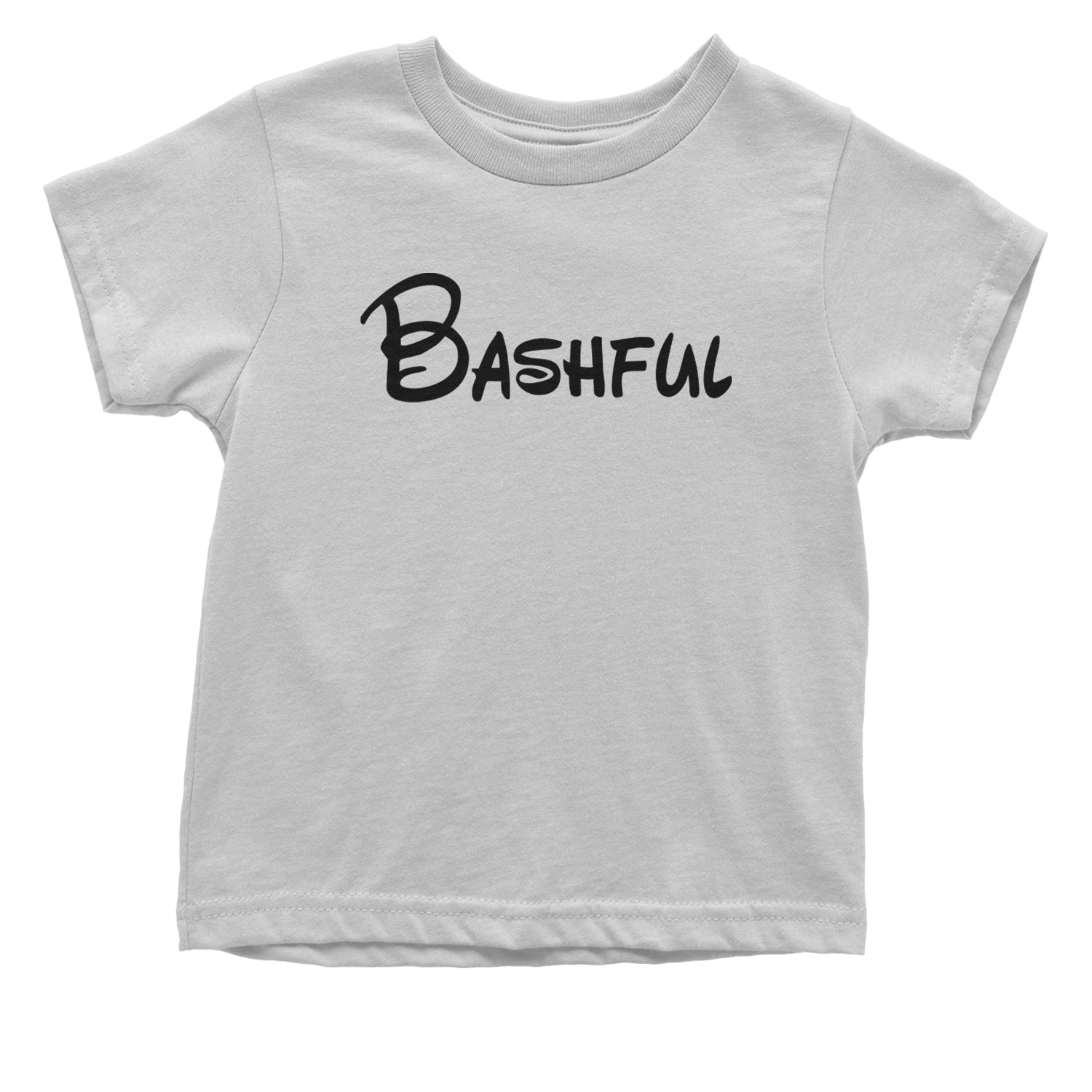 Bashful - 7 Dwarfs Costume Infant One-Piece Romper Bodysuit and Toddler T-shirt White