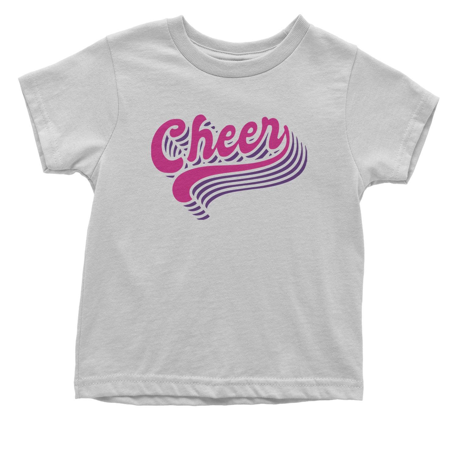 Cheer Pride Infant One-Piece Romper Bodysuit and Toddler T-shirt White