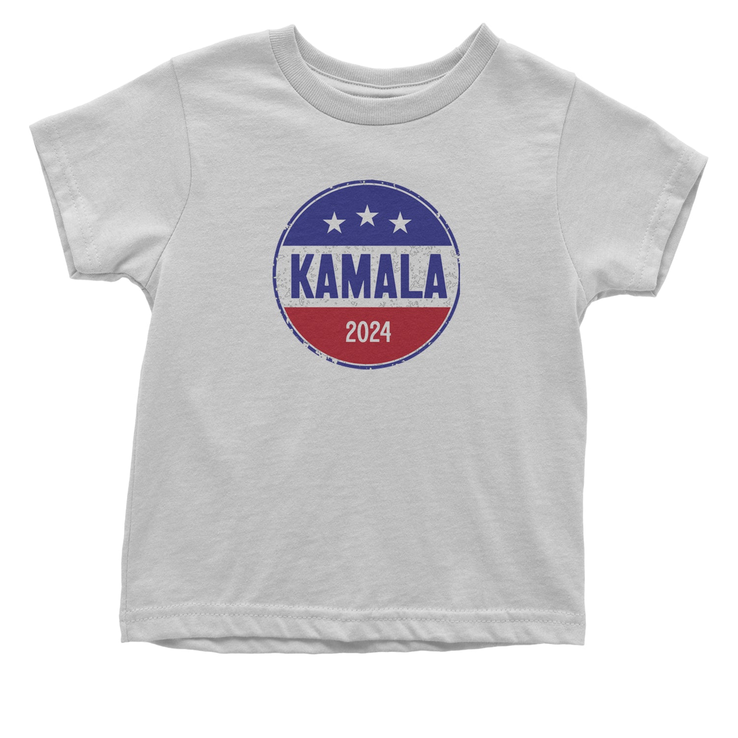 Kamala Badge 2024 - Kamala Harris For President 2024 Infant One-Piece Romper Bodysuit and Toddler T-shirt White