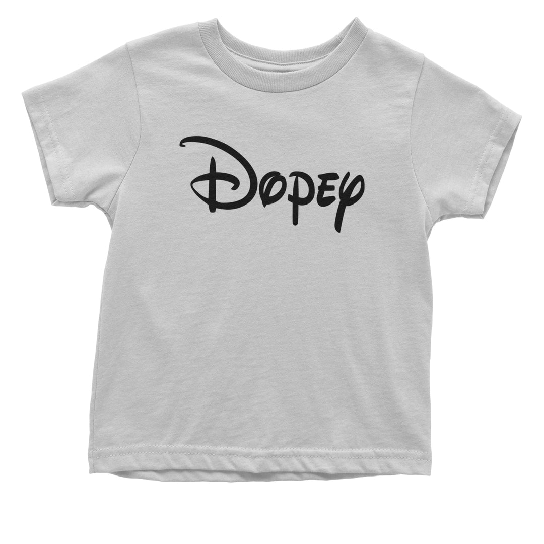 Dopey - 7 Dwarfs Costume Infant One-Piece Romper Bodysuit and Toddler T-shirt White