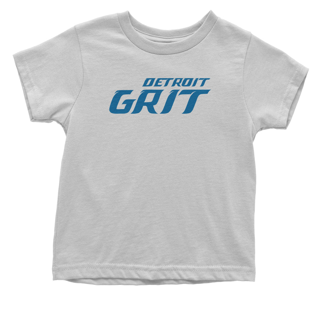 Grit Detroit Football Hard Knocks Infant One-Piece Romper Bodysuit and Toddler T-shirt White