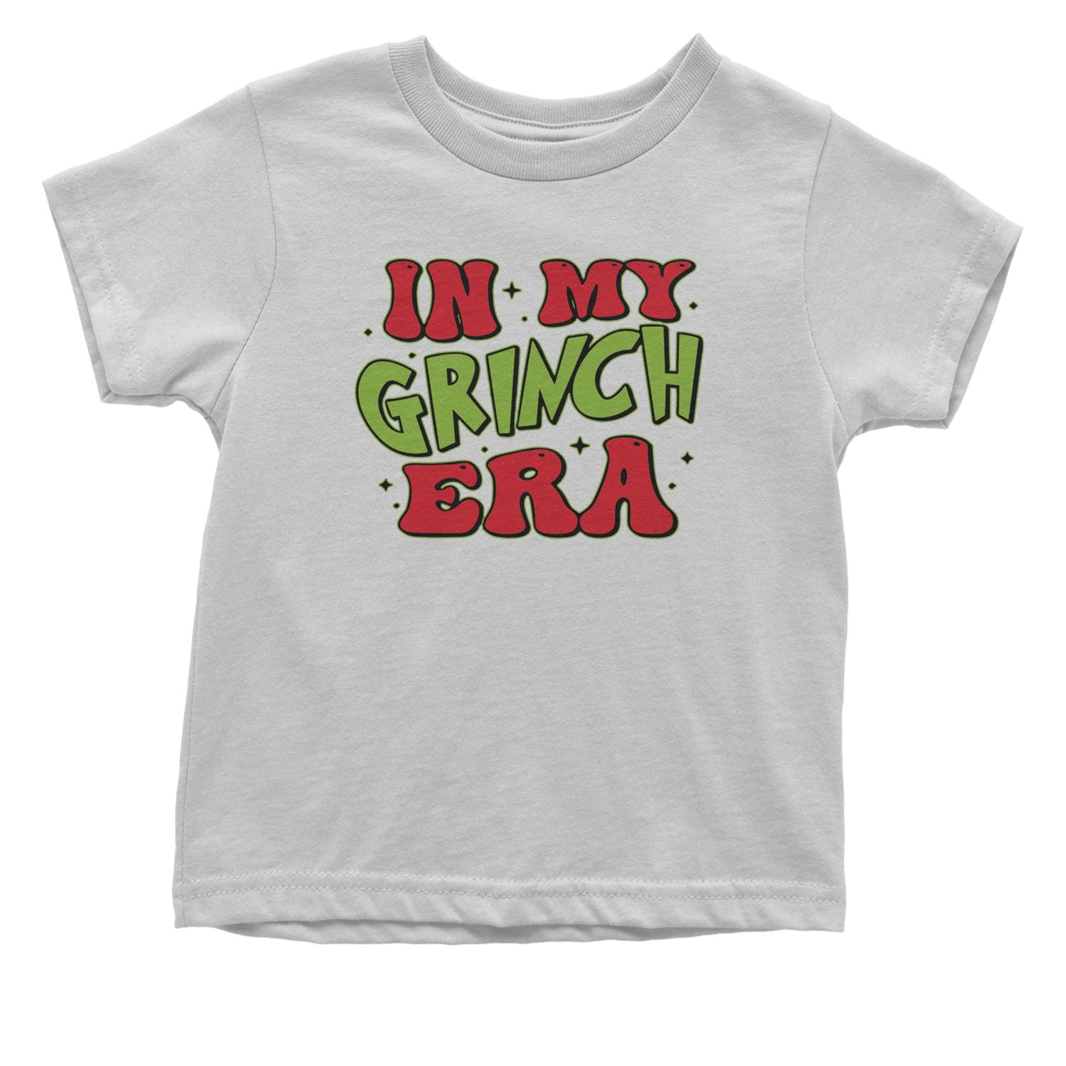 In My Gr-nch Era Jolly Merry Christmas Infant One-Piece Romper Bodysuit and Toddler T-shirt White