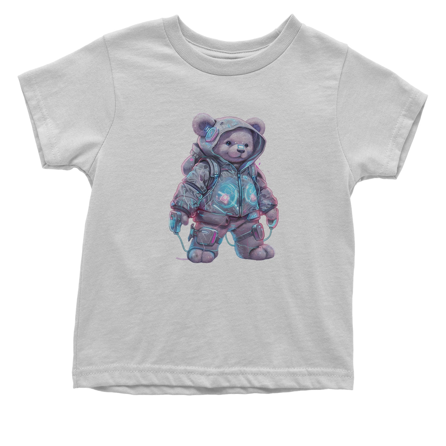 Cyberpunk Adventure Urban Graffiti Bear Infant One-Piece Romper Bodysuit Or Toddler T-shirt White