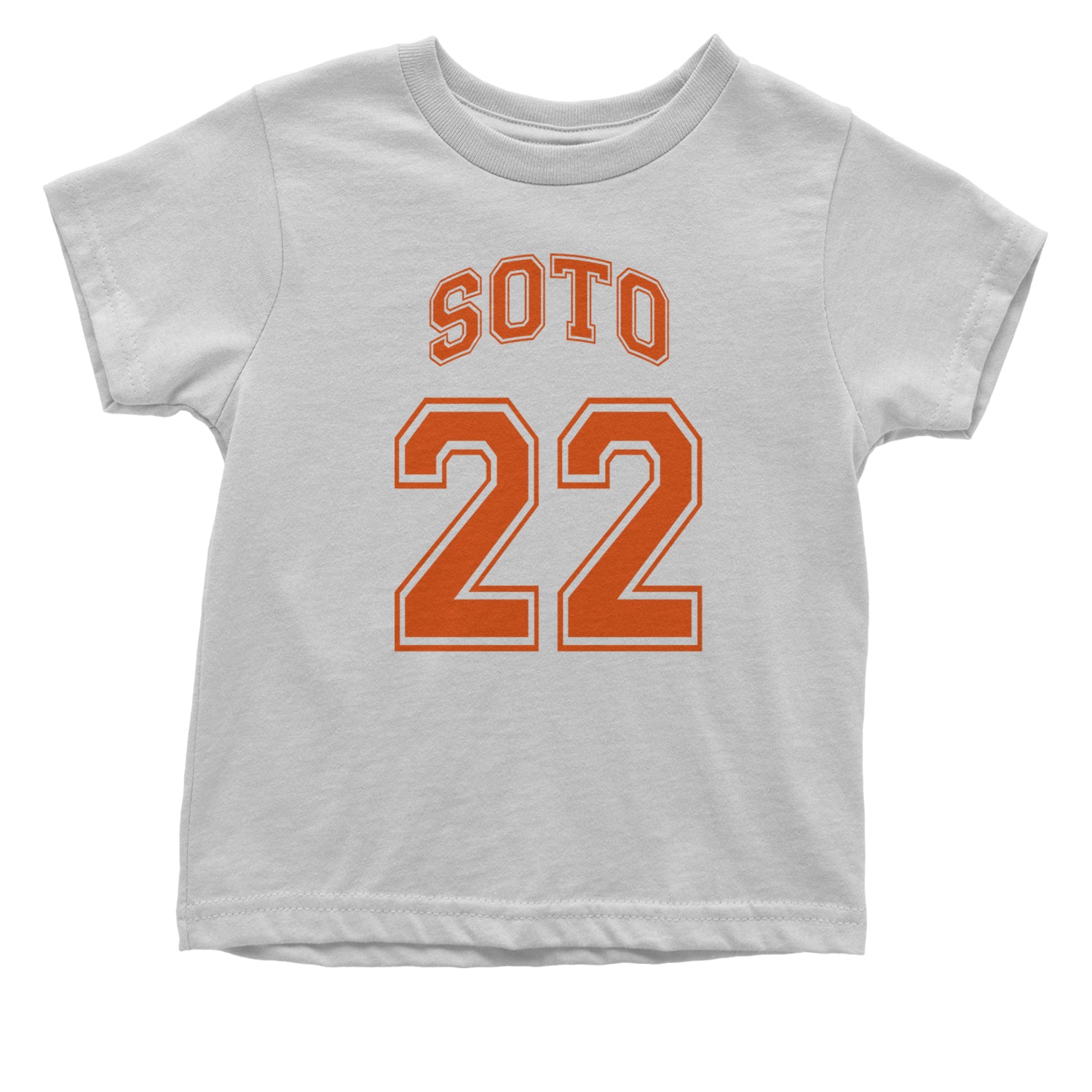 Soto Number 22 Infant One-Piece Romper Bodysuit and Toddler T-shirt White