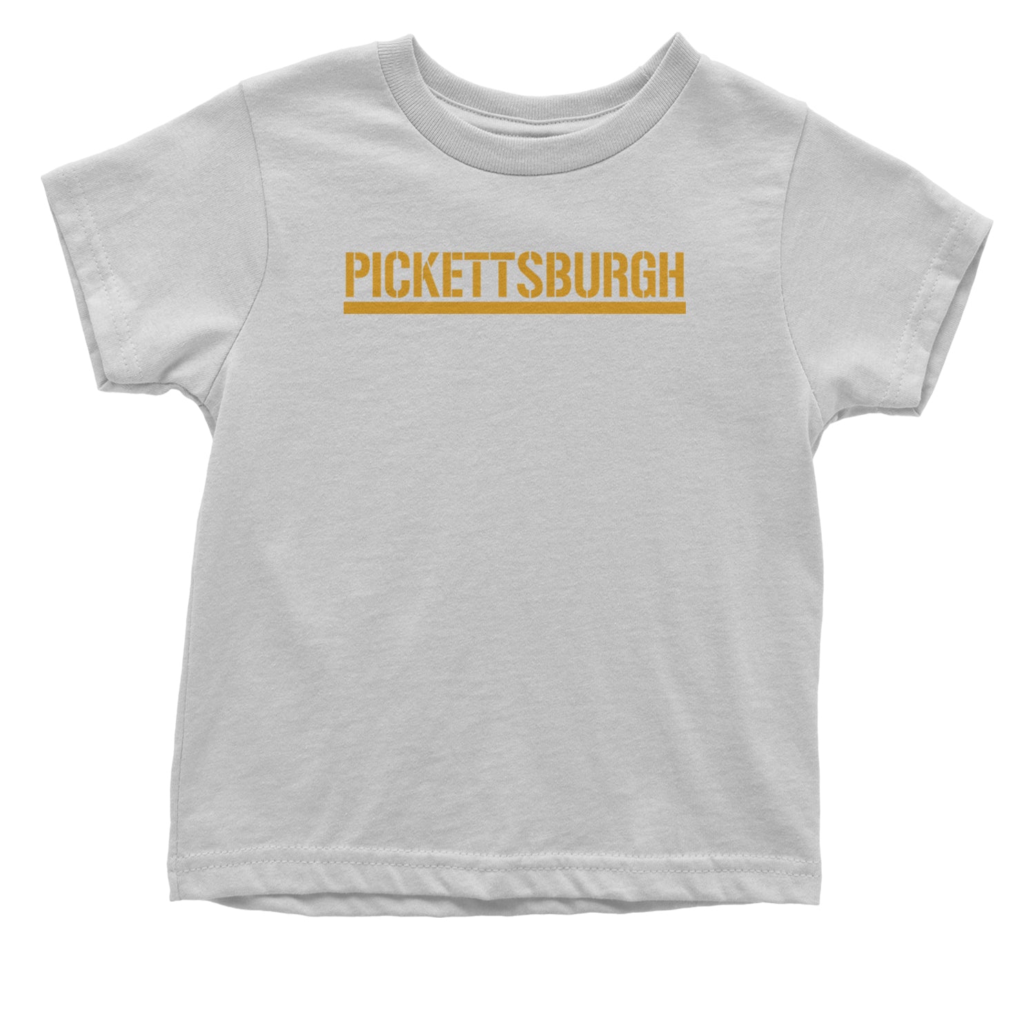 Pickettsburgh Pittsburgh Football Infant One-Piece Romper Bodysuit and Toddler T-shirt White