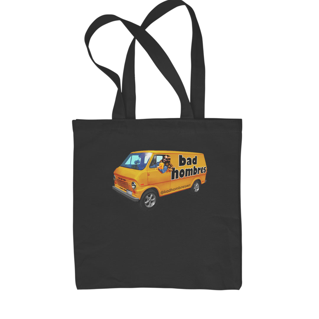 Bad Hombres Van West Chester Band Shopping Tote Bag Black