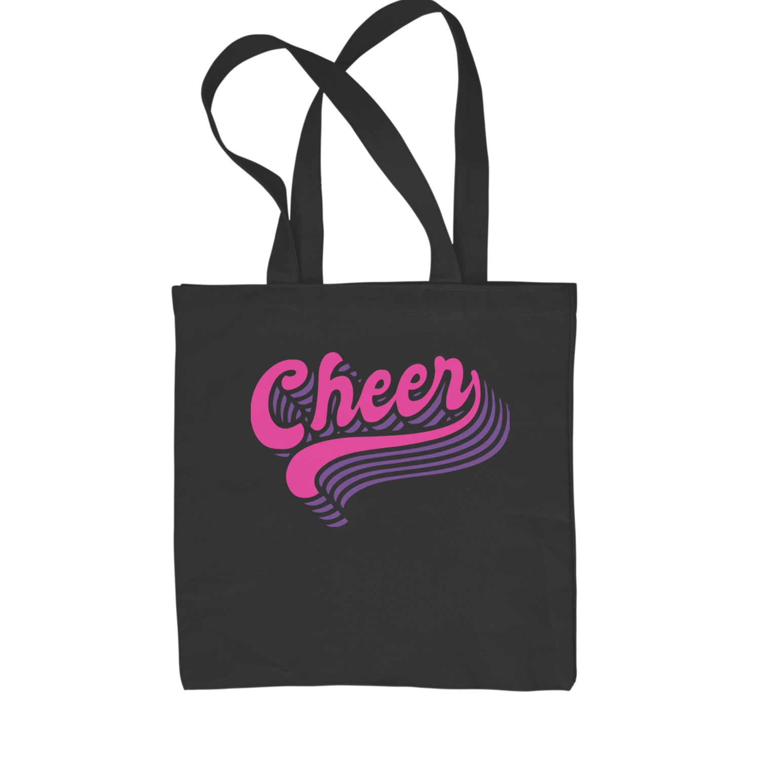 Cheer Pride Shopping Tote Bag Black