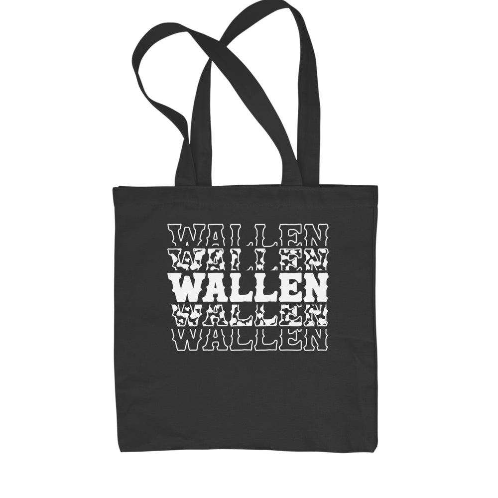 Wallen Country Music Western Shopping Tote Bag Black