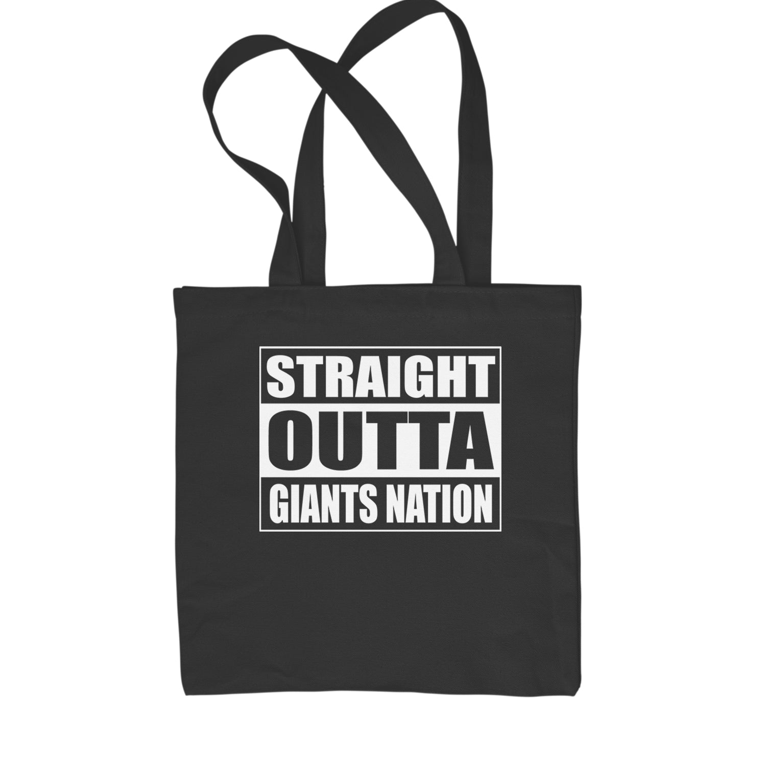 Straight Outta Giants Nation   Shopping Tote Bag Pink