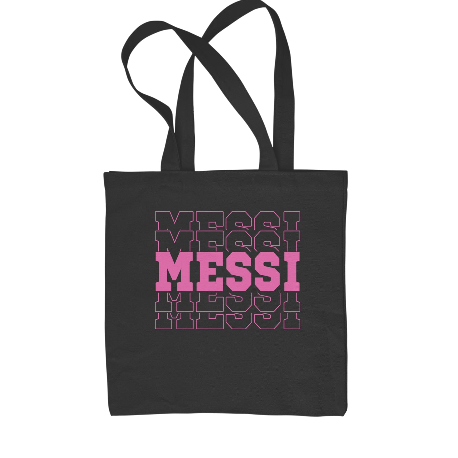 Messi Miami Futbol Shopping Tote Bag Black