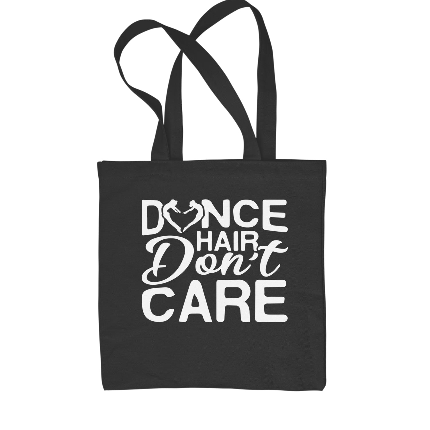 Dance Hair Don't Care Shopping Tote Bag Black
