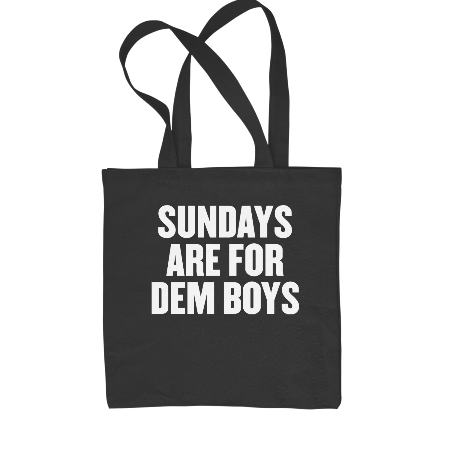 Sundays Are For Dem Boys Shopping Tote Bag Black