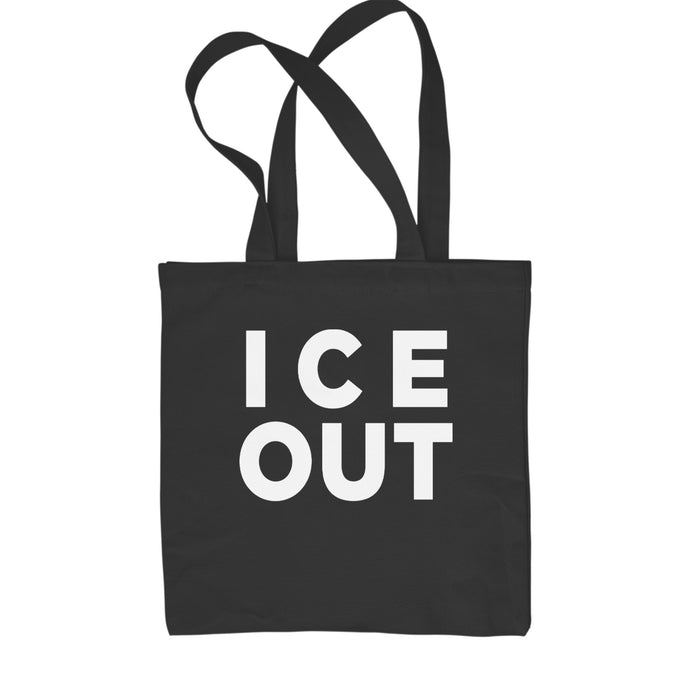 Ice Out Protest Shopping Tote Bag