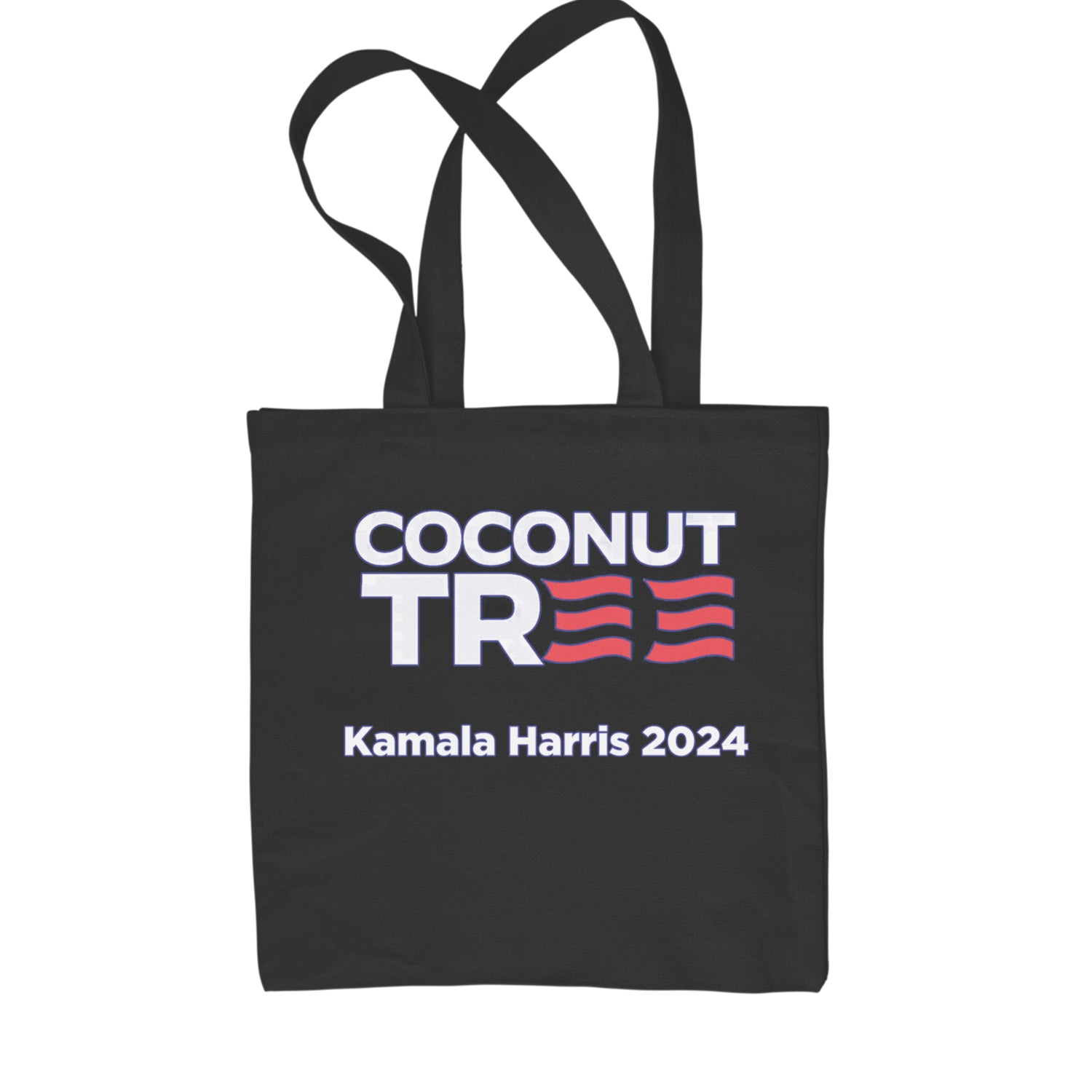 Coconut Tree - Support Kamala Harris For President 2024 Shopping Tote Bag Black