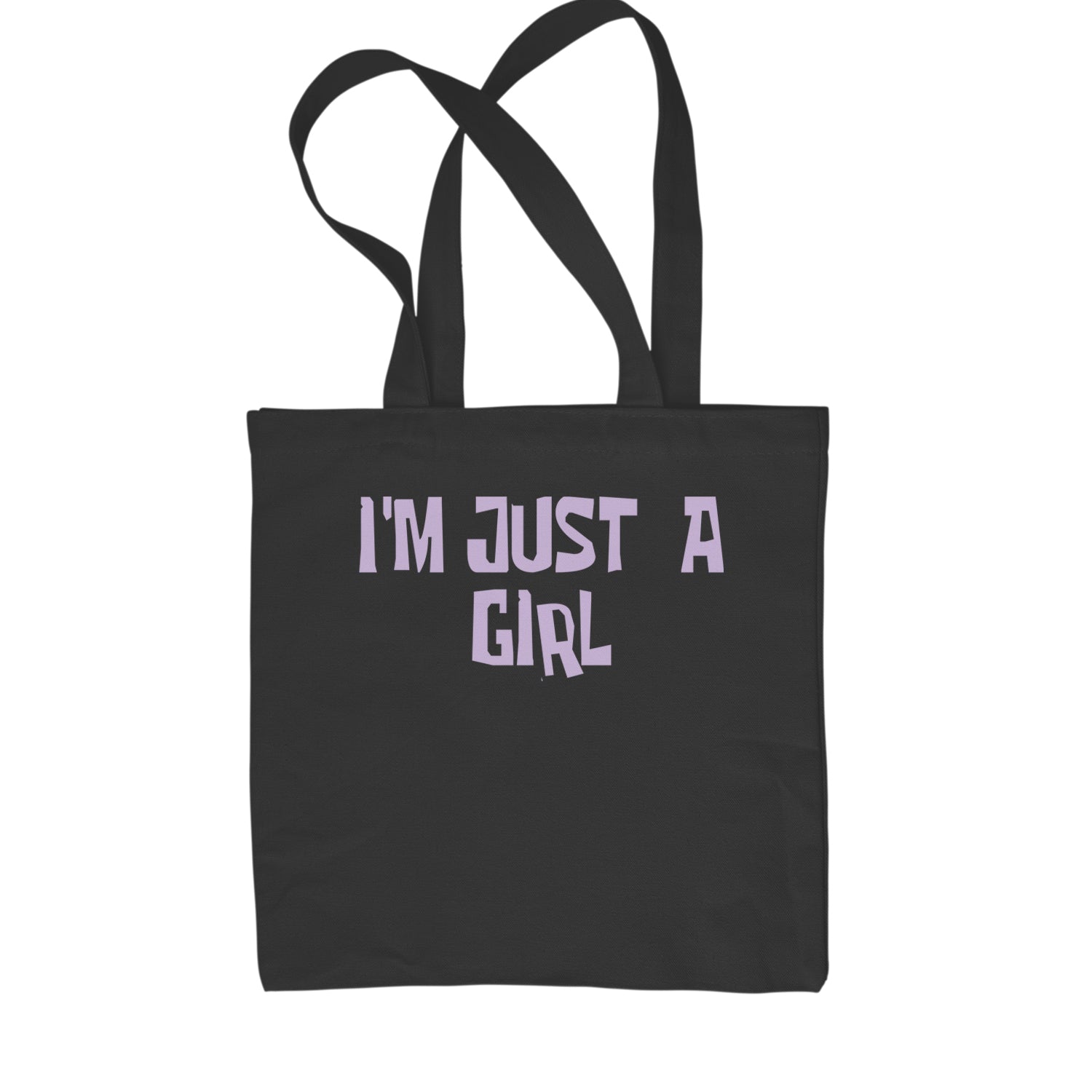 I'm Just A Girl Guts Music Shopping Tote Bag Black