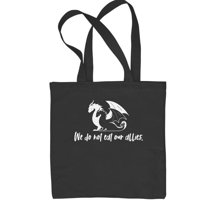We Do Not Eat Our Allies Fourth Wing Basgiath Shopping Tote Bag