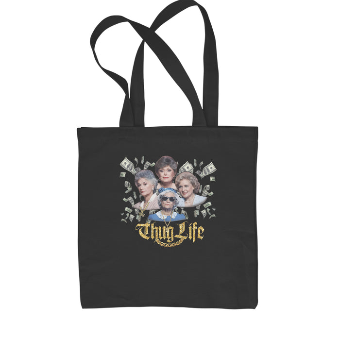 Golden Chain Thug Life Girls Shopping Tote Bag