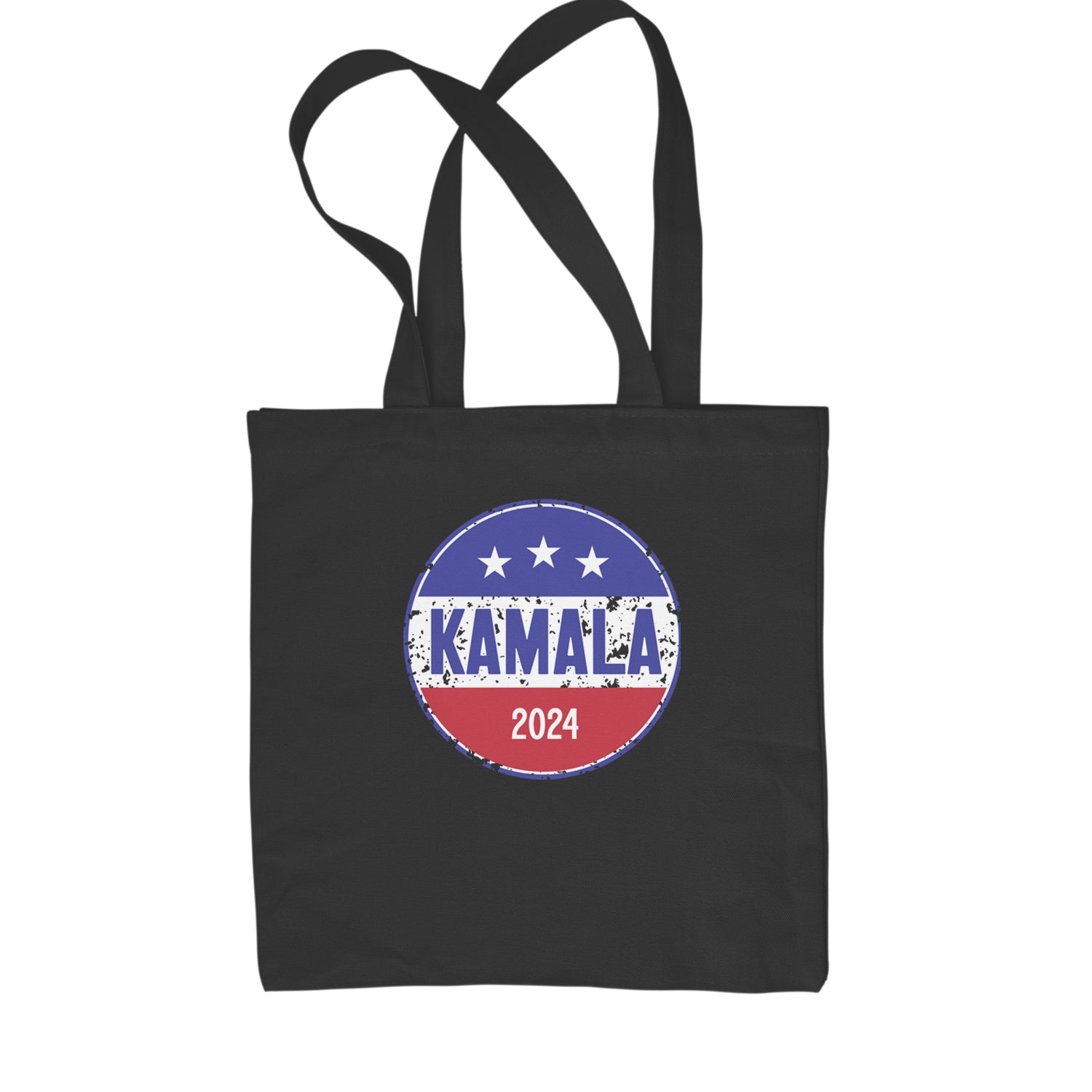 Kamala Badge 2024 - Kamala Harris For President 2024 Shopping Tote Bag Natural