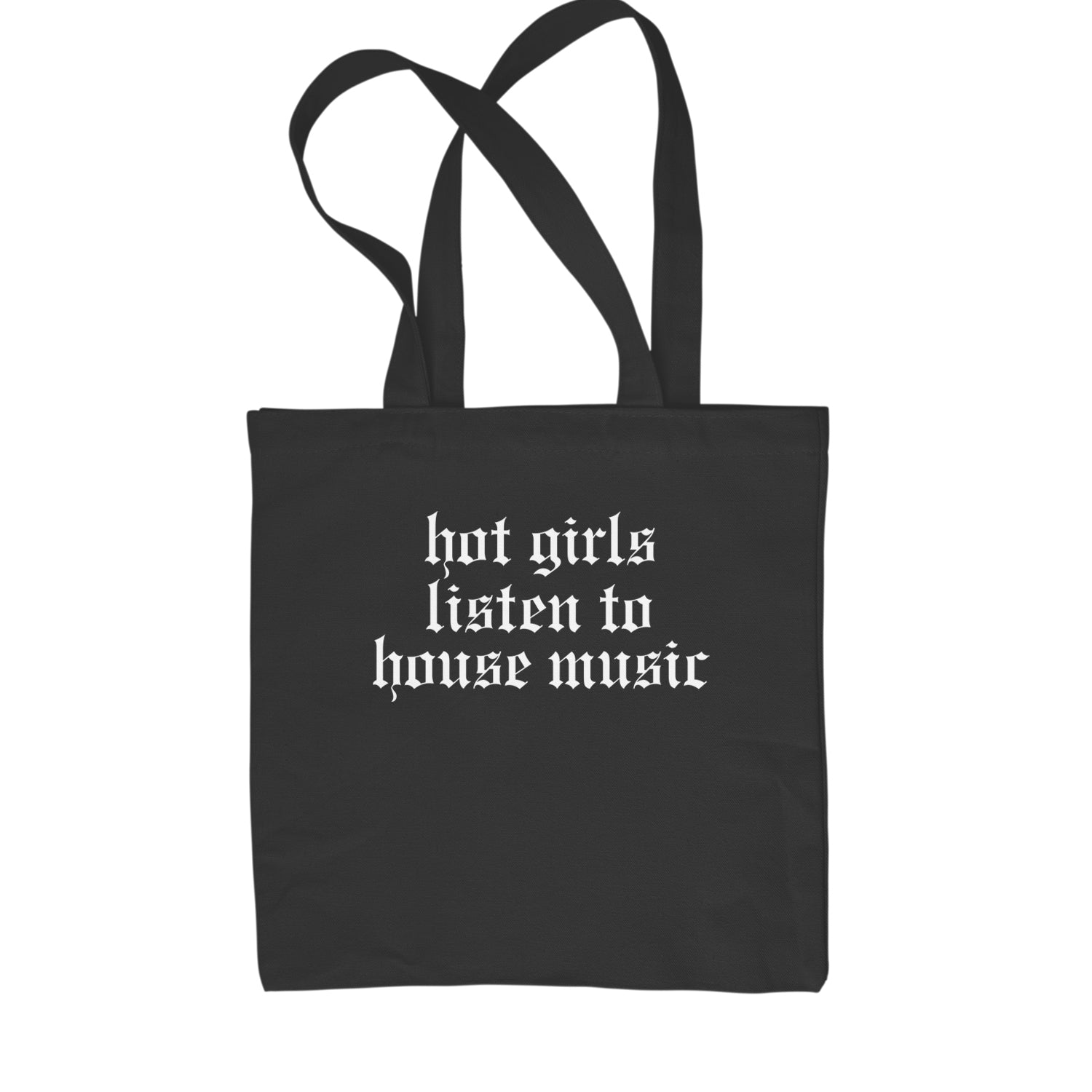 Hot Girls Listen To House Music Rave EDM Shopping Tote Bag Pink